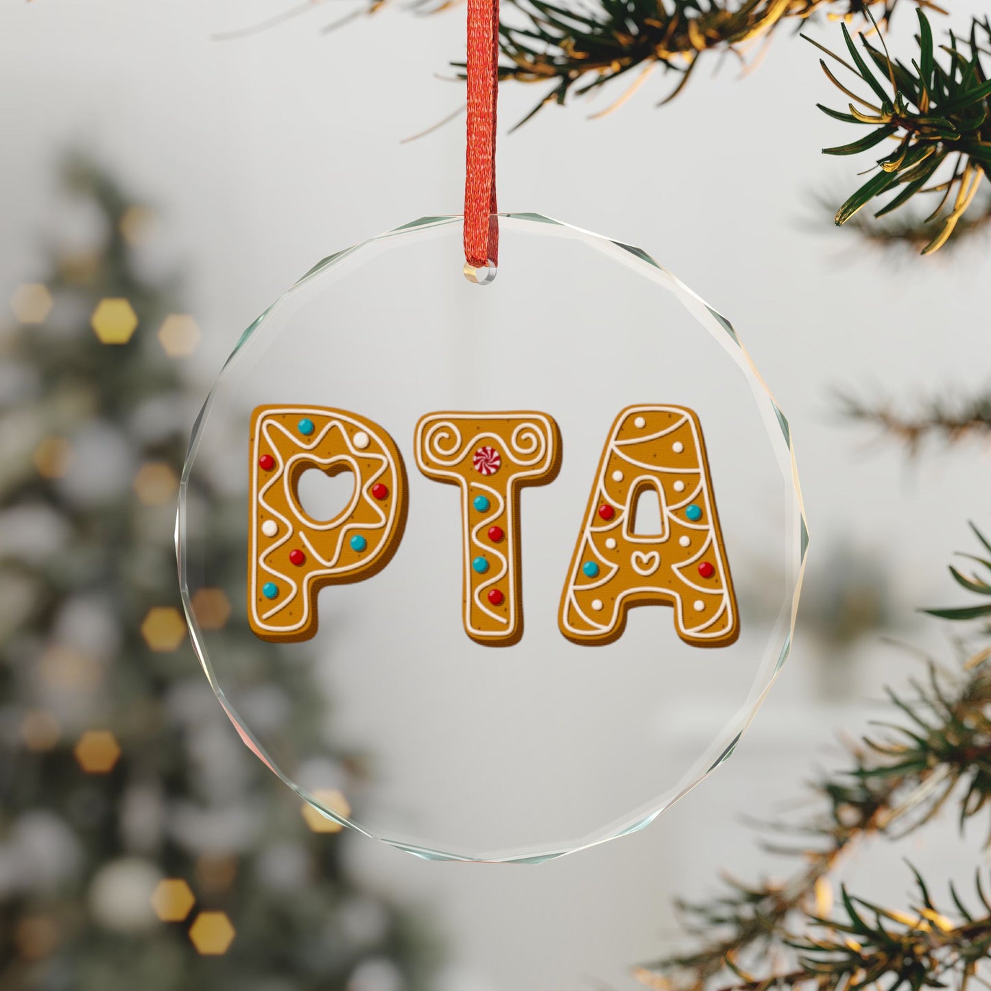 PTA Glass Ornament