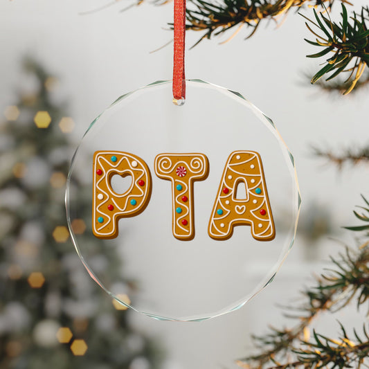 PTA Glass Ornament