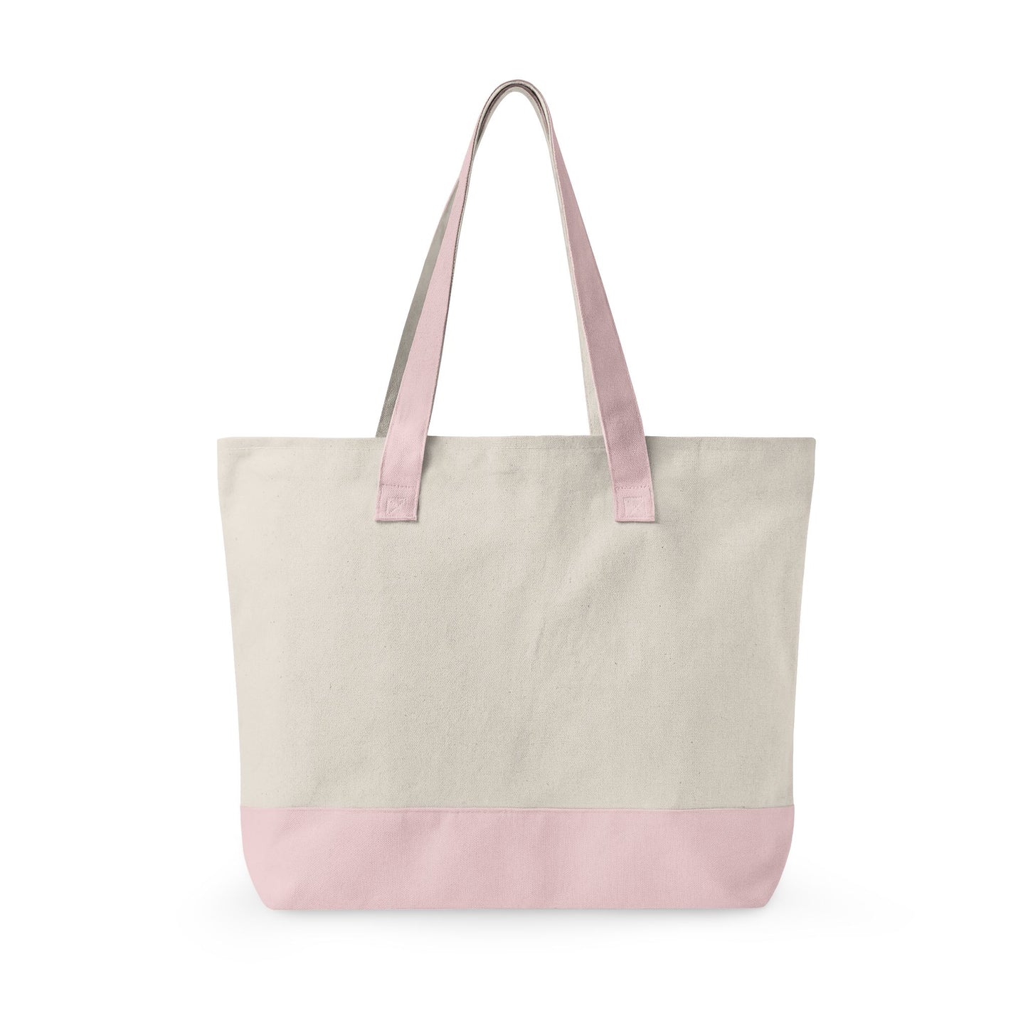 Plant New Pathways Zippered Canvas Tote | Floral Heart Graphic